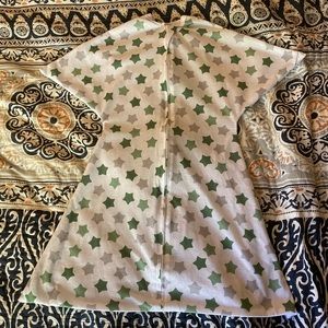 Zipadee Zip, Small Lightweight Green Star Pattern